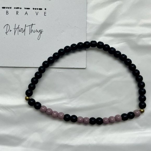 BRAVE- Morse Code Bracelet - Picture 4 of 4